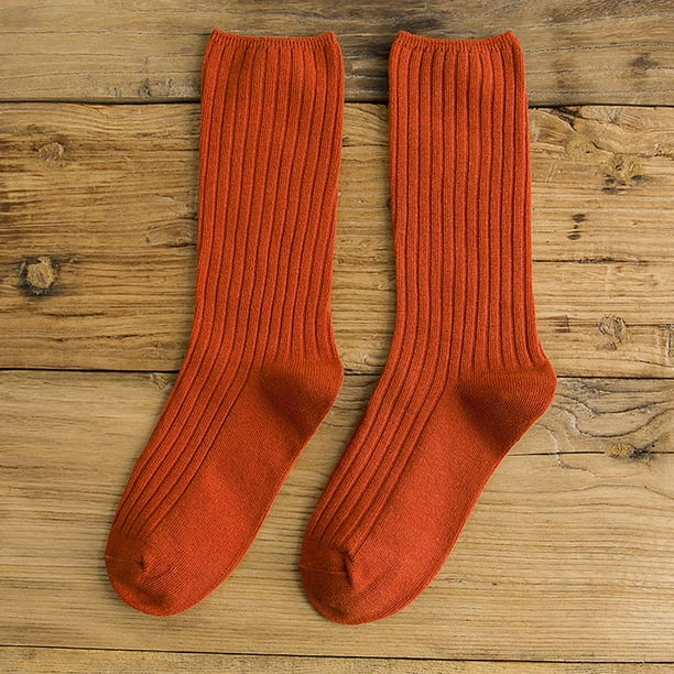 Japanese Style Sock Autumn And Winter Thin Socks Solid Color Preppy Style Mid Calf Length For Women Japanese Style Sock Autumn And Winter Thin Socks Solid Color Preppy Style Mid Calf Length For Women